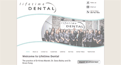 Desktop Screenshot of lifetimedentalpractice.com